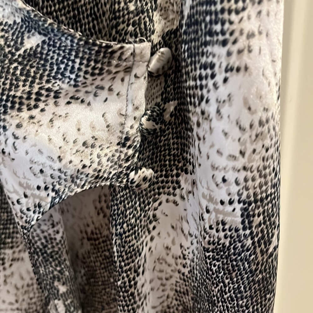 Animal Print (Snake like) Silk Slip or Dress Medium - Picture 3 of 7